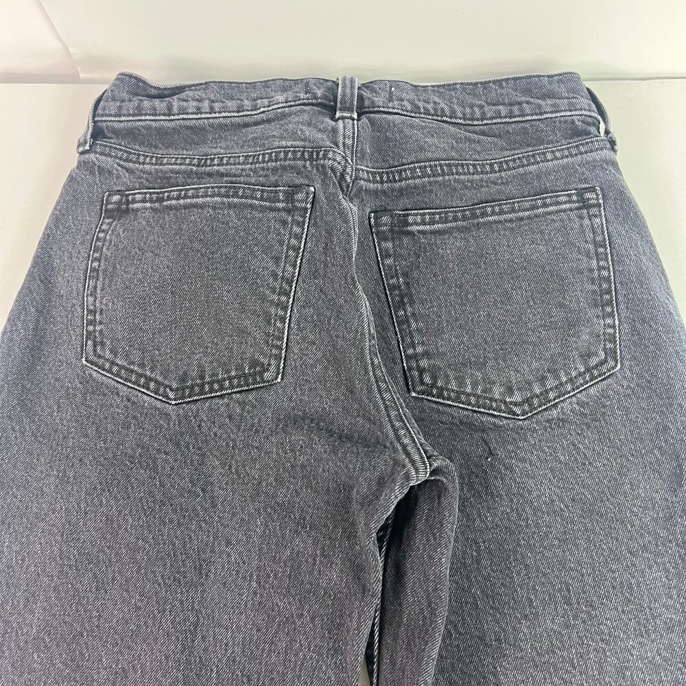 Abercrombie Fitch Jeans Women's 28x30* Low Rise Baggy Black Faded Denim Tag 25R - Picture 10 of 16